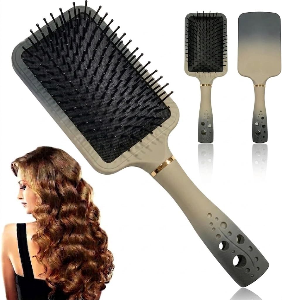 Square Large Plate Airbag Massage Comb Hair Brush for Other Beauty & Personal Care Products | Anti-Static Wet Or Dry Detangling Brushes - -multicolor