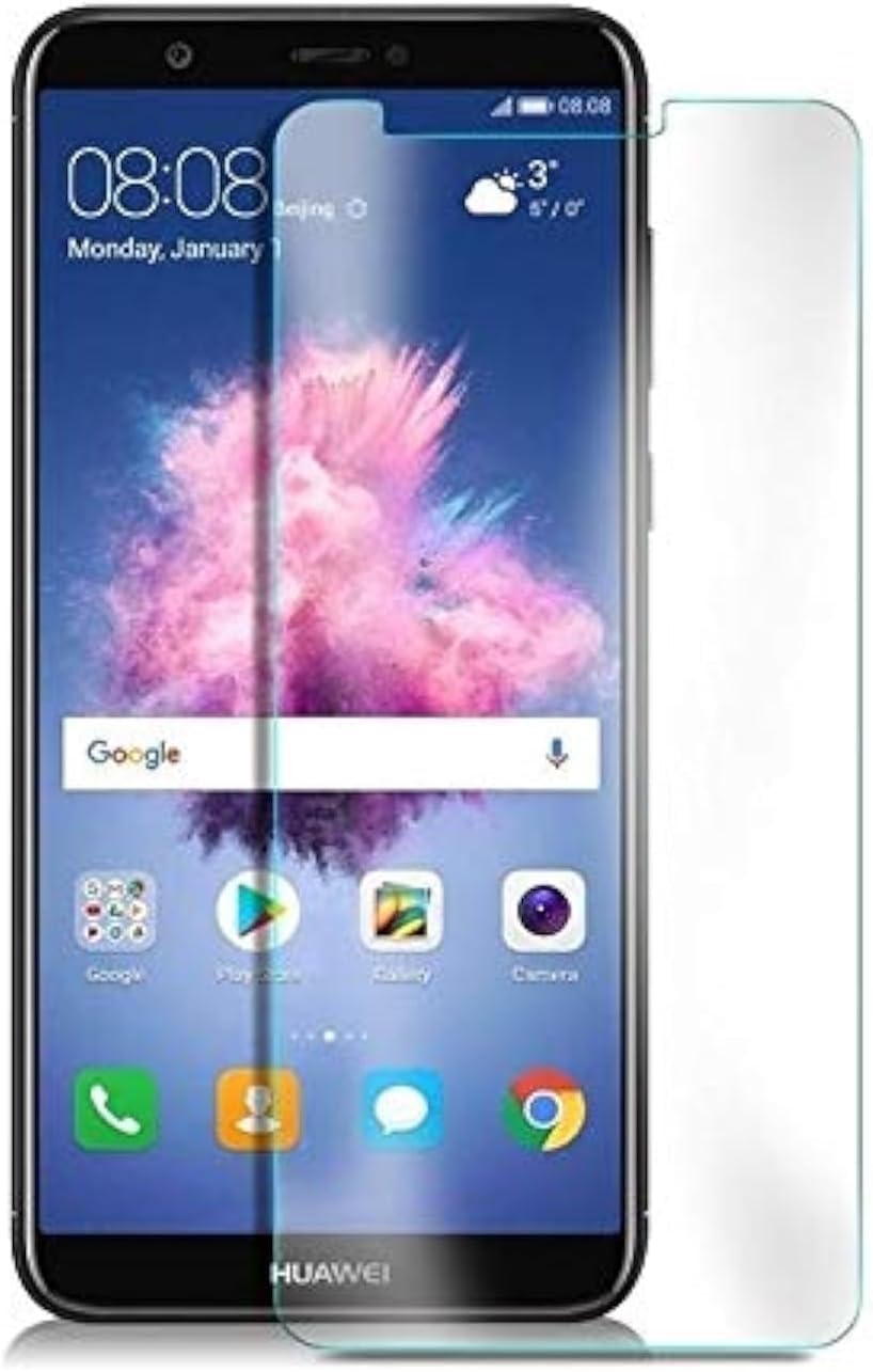 Tempered Glass Screen Protector, 9H Hardness, Full Coverage, Ultra Clear, Bubble Free Easy Installation, High Touch Sensitivity Compatible with Huawei y9 2018 - Clear