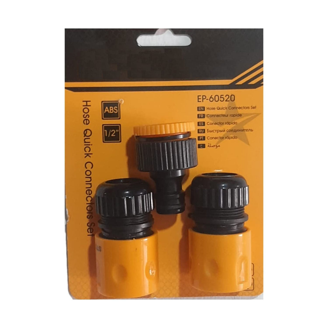 EPICA - 3 Pcs hose pipe quick connectors fitting set Garden water connector adaptor EP-60520