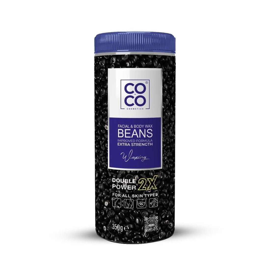 Coco Wax facial &body wax Beans (double power 2x) extra strencth 350g Package design may vary