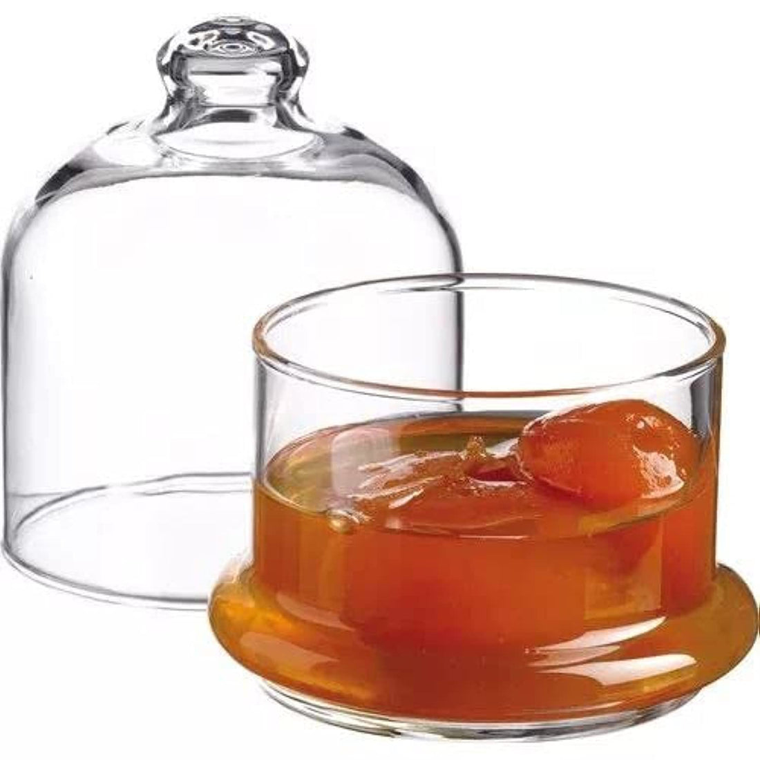 Clear Glass Date and Candy Bowl