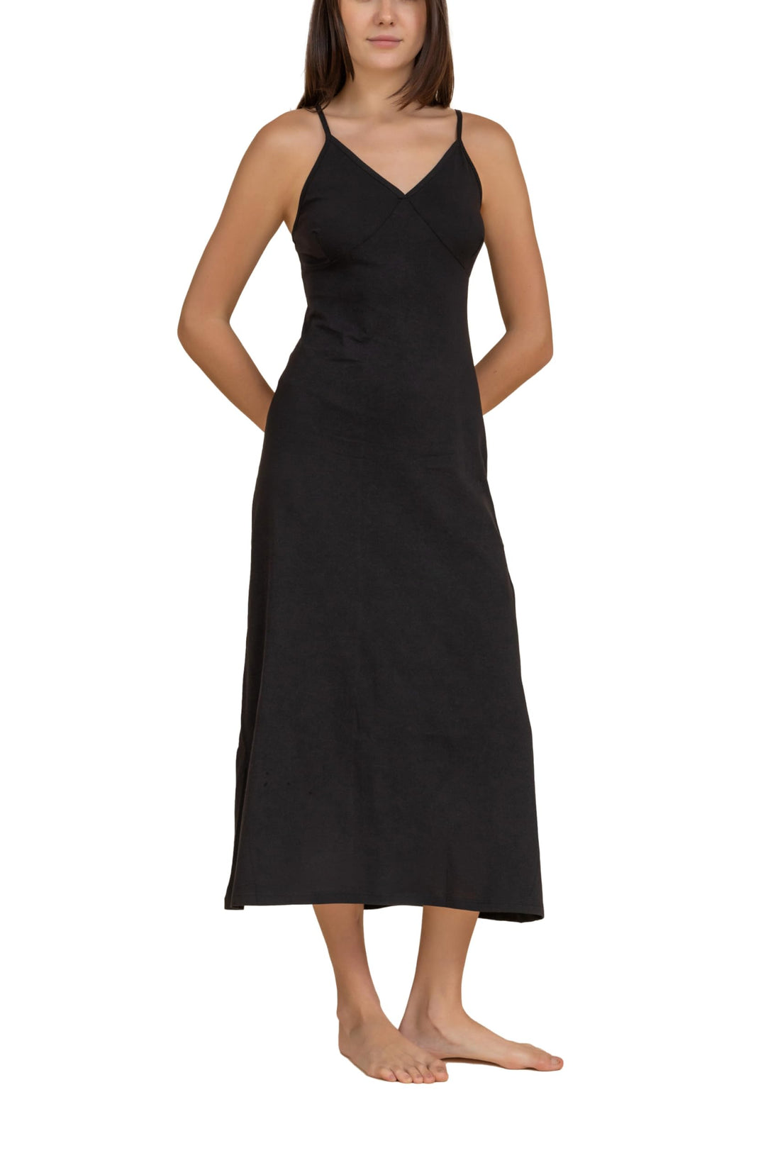 Charmaine womens Full-Length Cotton Cami Dress