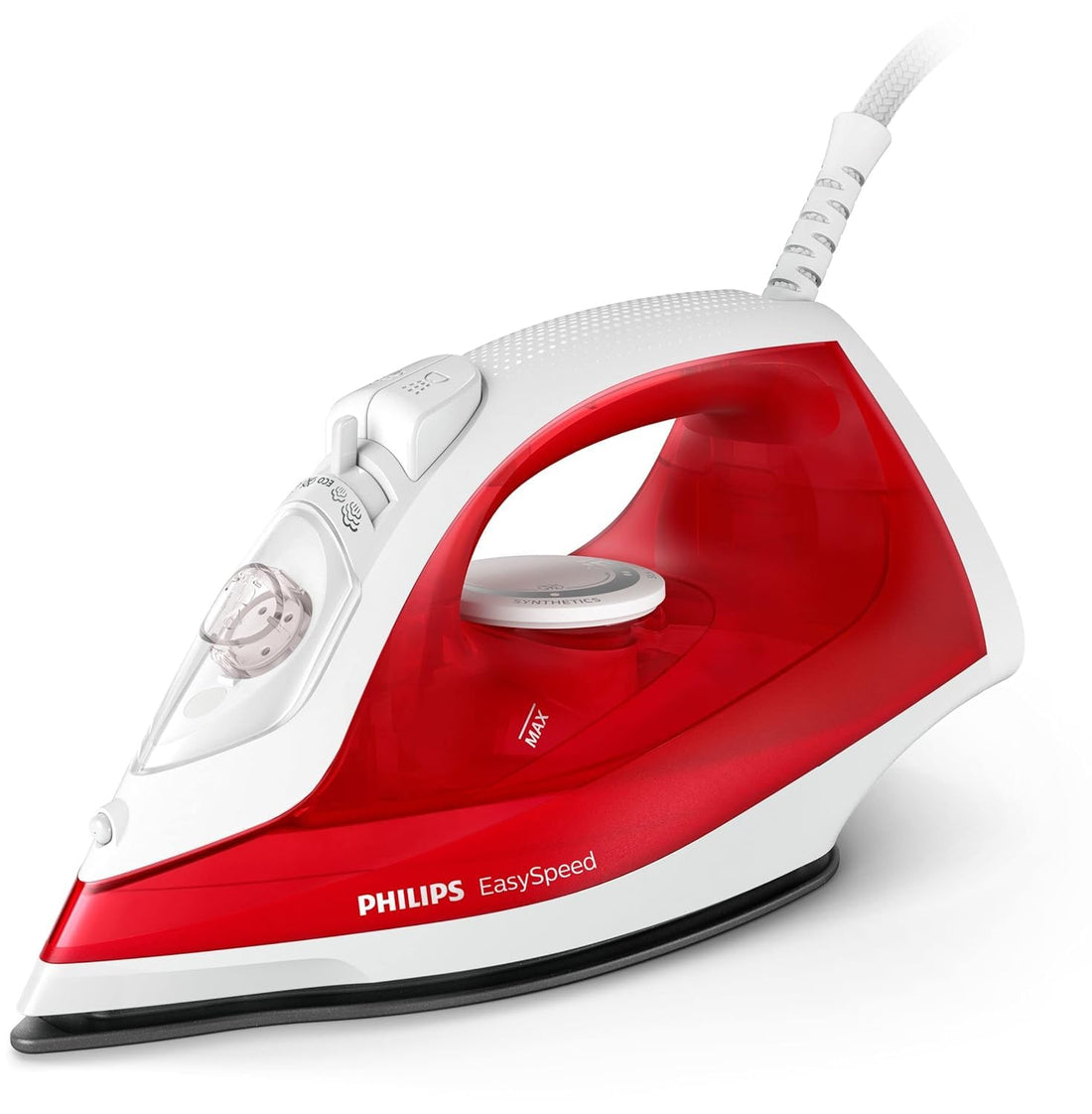 Philips Steam Iron - Continuous Steam Flow of 25 Grams per minute and 90 g/min with the boost for thin/light fabrics - 2000W - 220ml - 50/60Hz - EasySpeed GC1742/46- International warranty