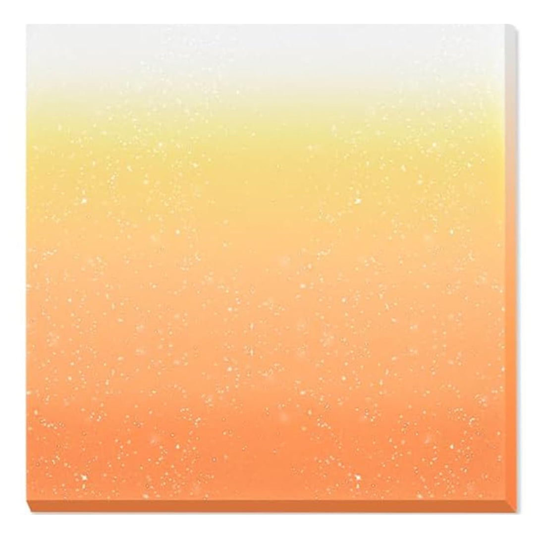 Sticky Notes - Glitter Memo Pads, Suitable For School & Home Use, Reminder Notes For Writing & Organizing, Decorative Memo Paper (Orange)