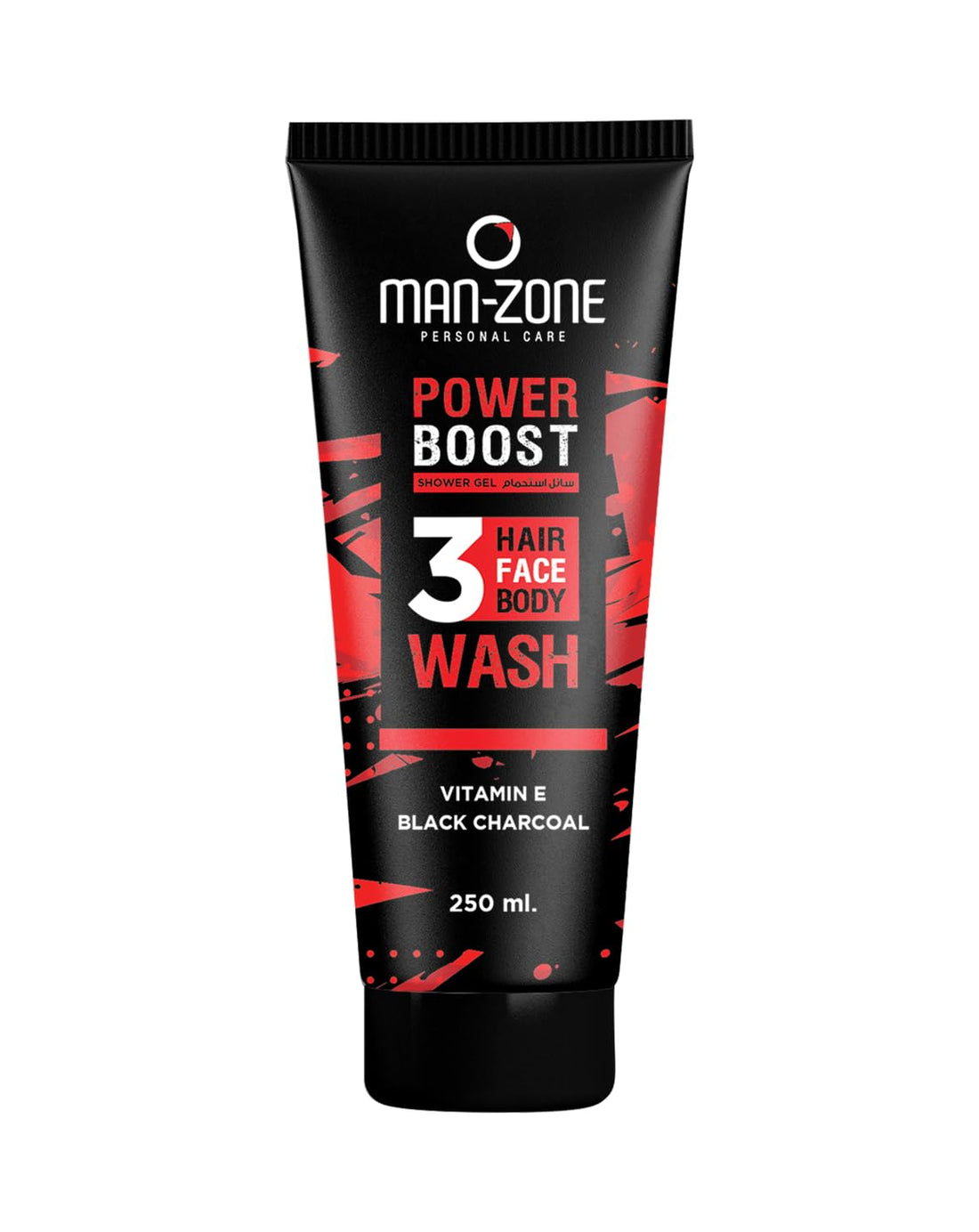 Man Zone Shower Gel 3 in 1 Hair, Face, & Body Wash Power Boost – 250 ml