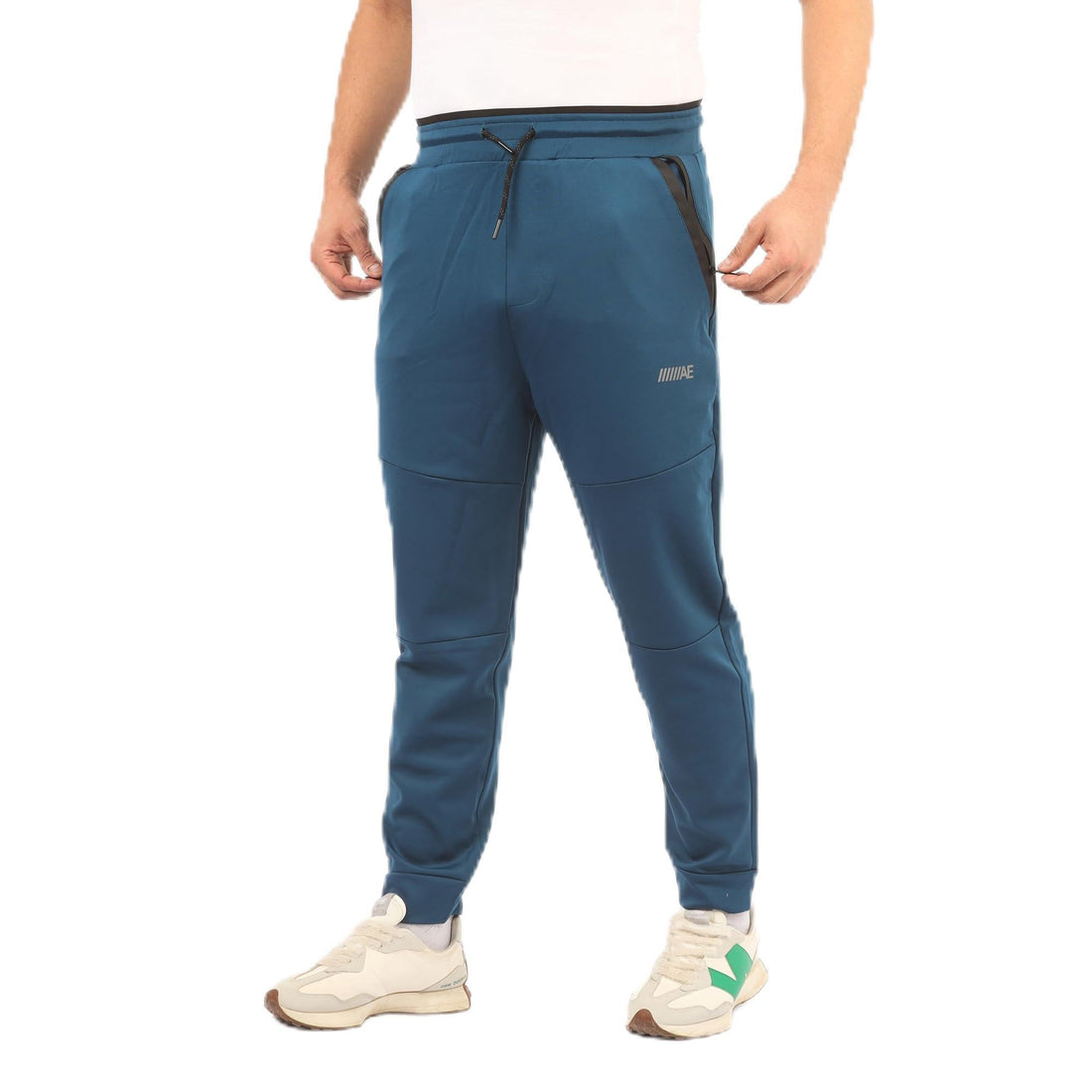 Devoca FIT Men's Athletic Workout Running Athletic Pants - Soft Stretch Cotton Athletic Pants - Lightweight - Zipper Pockets - All Season - Available in Multiple Colors