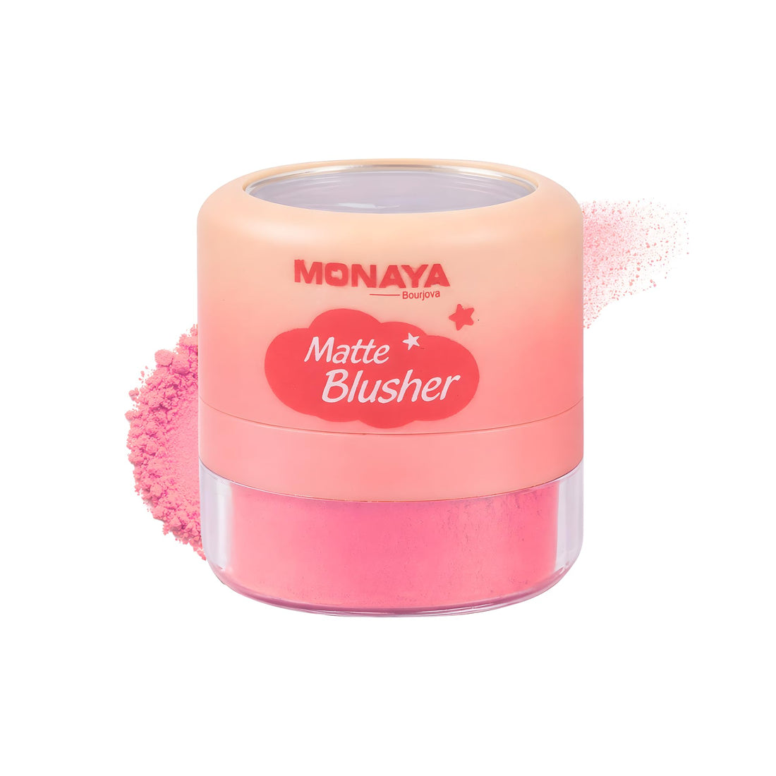 Monaya B006 Matte Loose Blusher – Finely Milled Powder Blush, Buildable Natural Color, Lightweight Long-Lasting Finish, Vegan & Cruelty-Free (OSL-B006-B102A)