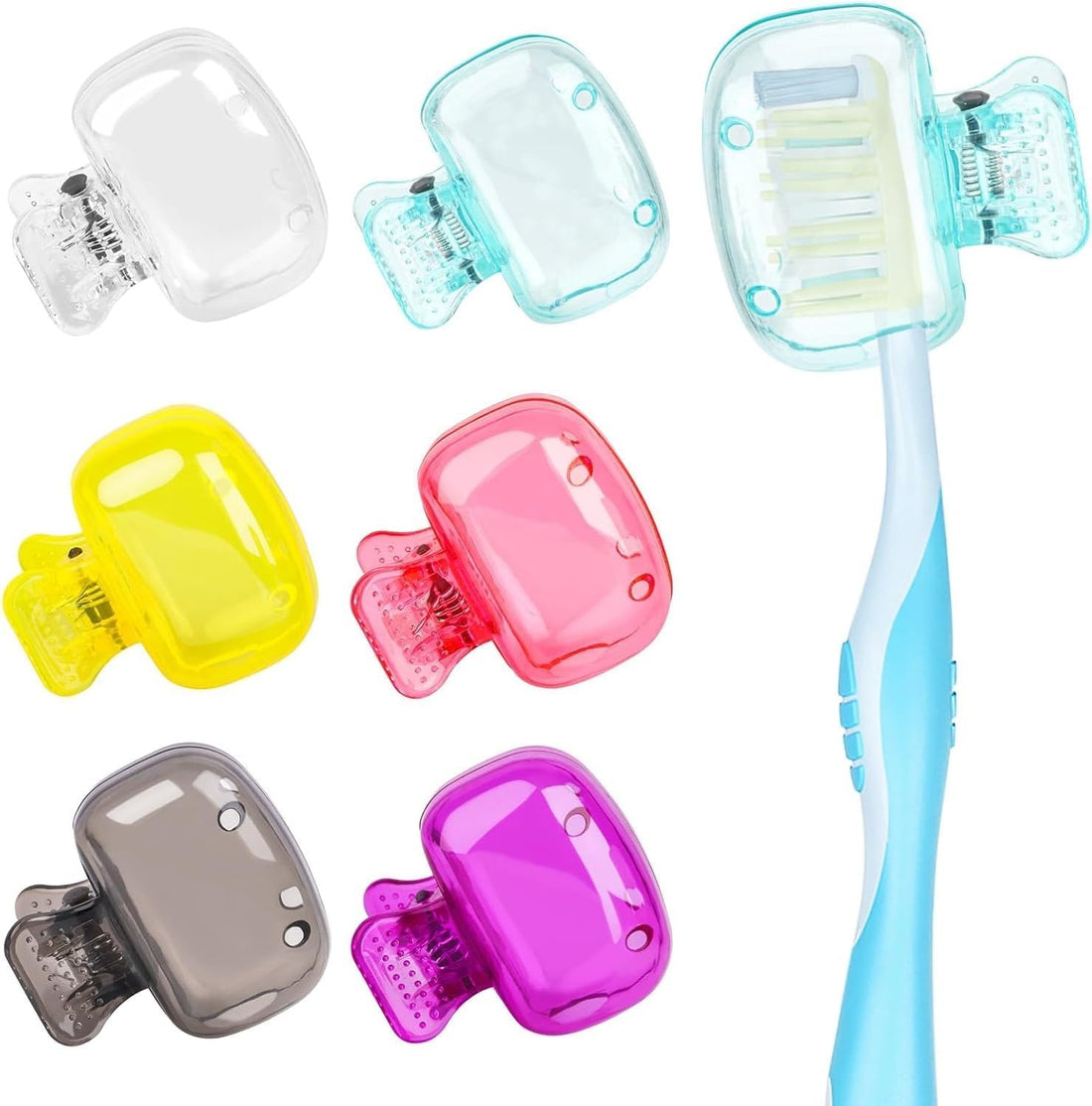 6 Pack Toothbrush Covers, Portable Toothbrush Protector Case for Travel.