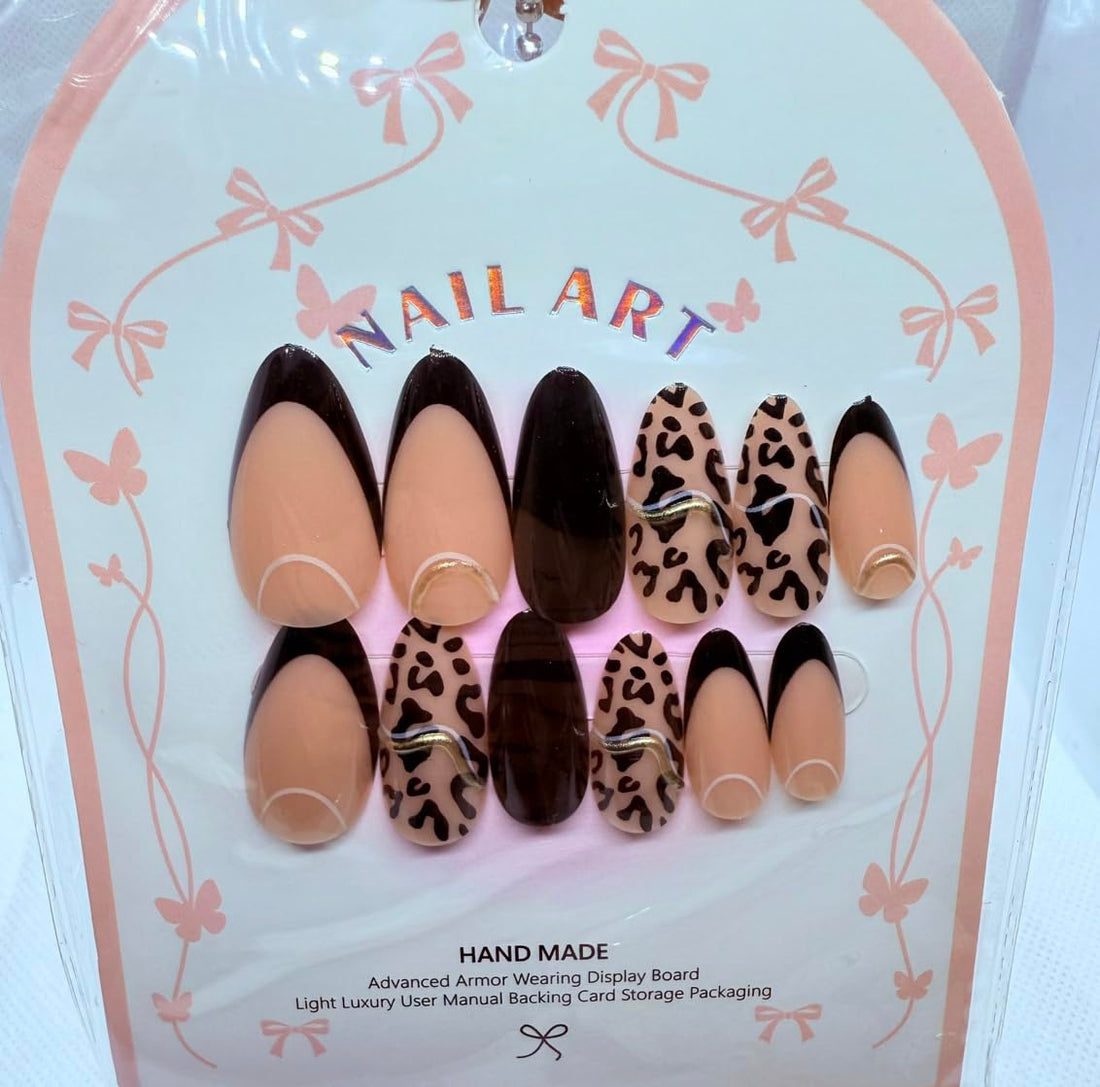 Gel Finish Press On Nails – Salon Look Artificial Nails, Professional Gel Effect, Multiple Shapes & Sizes, Long-Lasting Reusable Fake Nails (7)