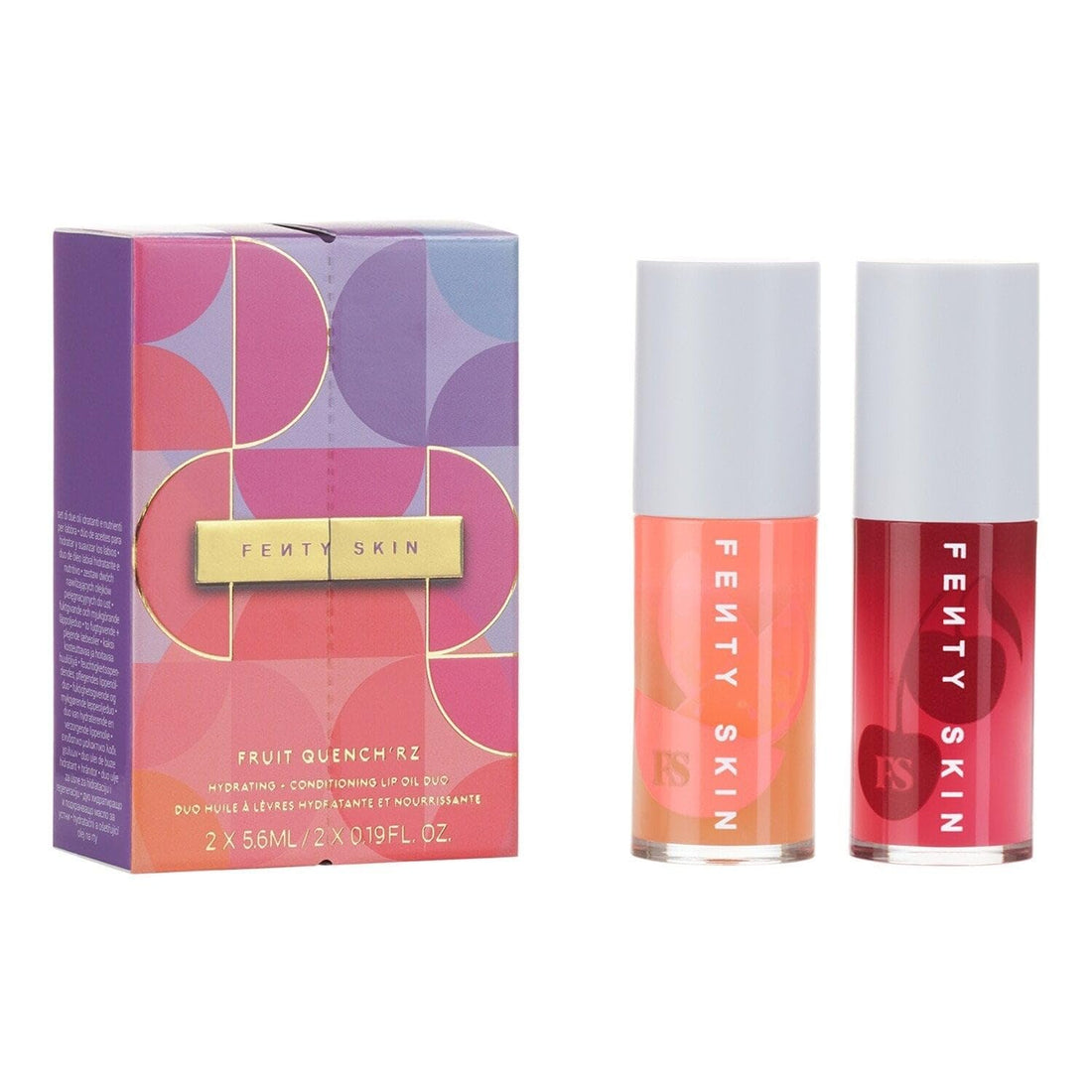 Fenty Beauty SKIN FRUIT QUENCH'RZ HYDRATING + CONDITIONING LIP OIL DUO