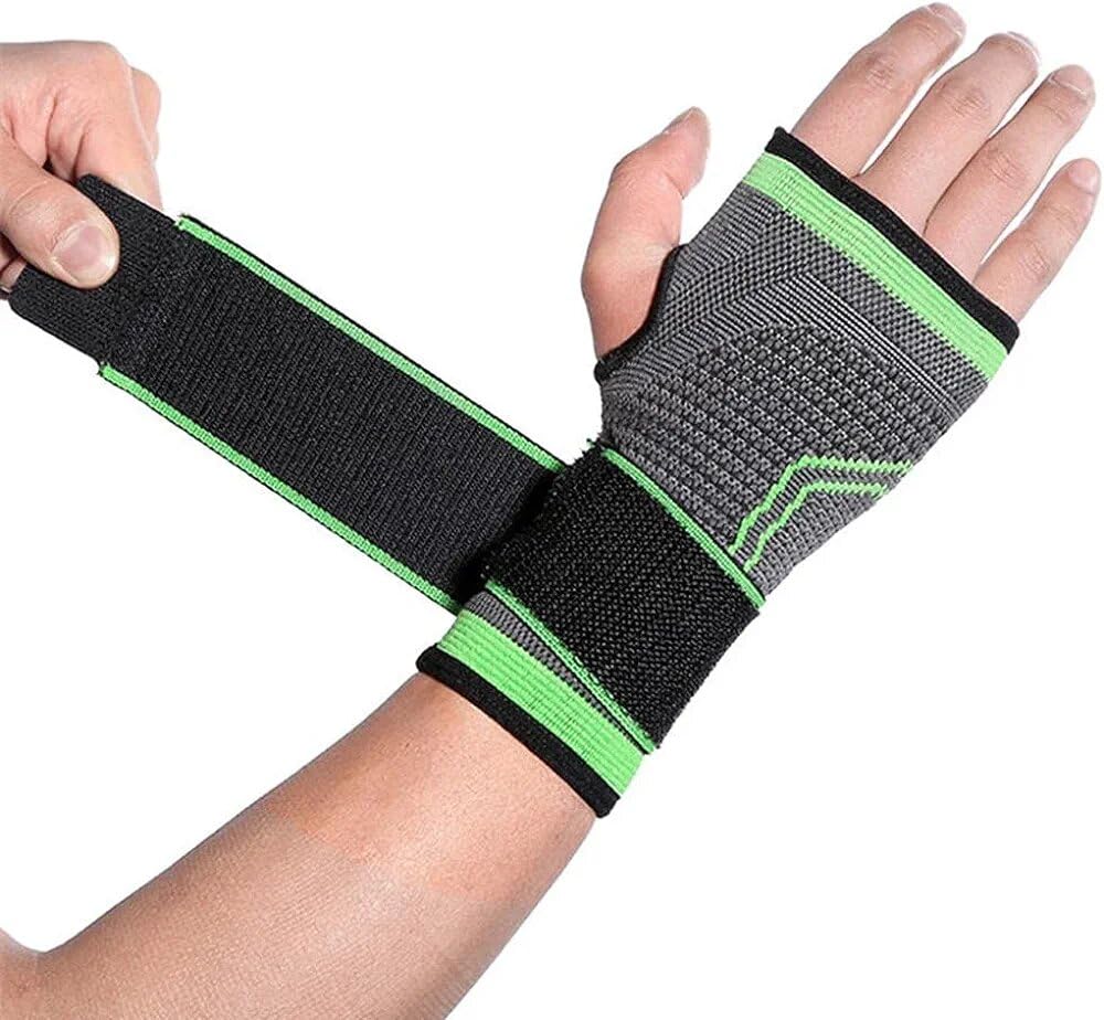 one piece palm guard wrist gym sports wristband wrist protector support wrist brace strap compression gloves