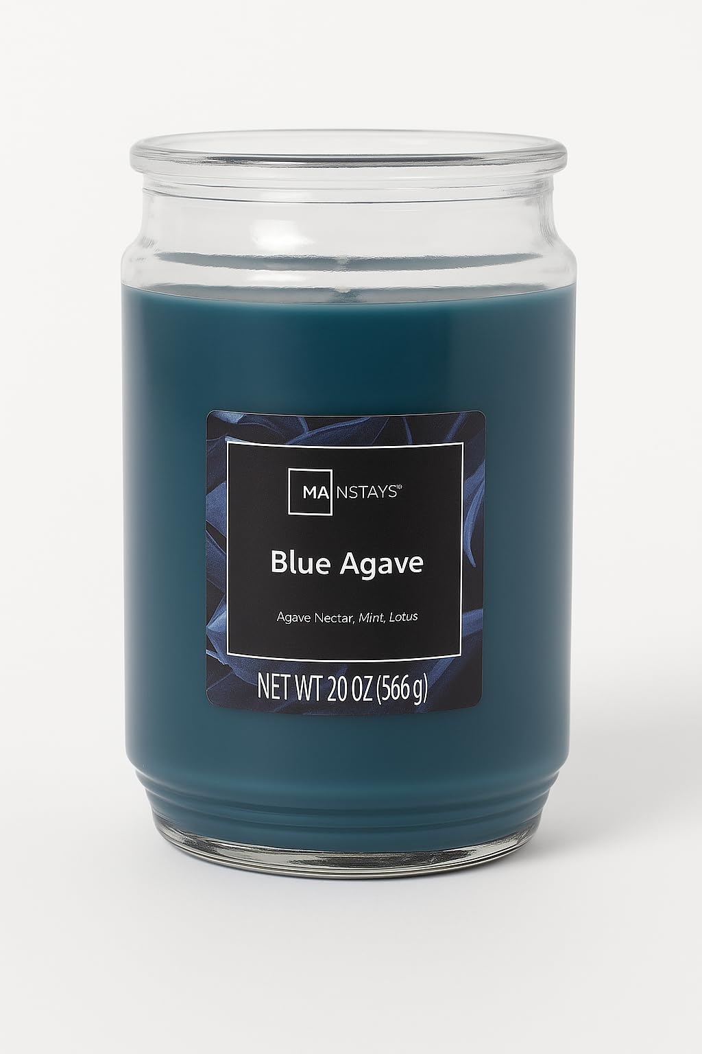 Kanawaty Scented 20 oz Candle Jar, BLUE AGAVE, Up to 120 Hours of Burn Time, Single-Wick