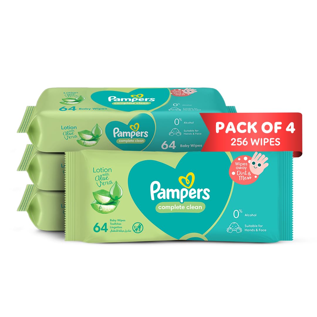 Procter & Gamble Pampers Fresh Clean Baby Wipes, 256 count, Pack of 4