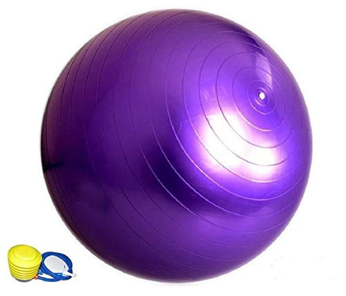65cm Exercise Workout Fitness Gym Yoga Anti Burst Swiss Core Ball Purple