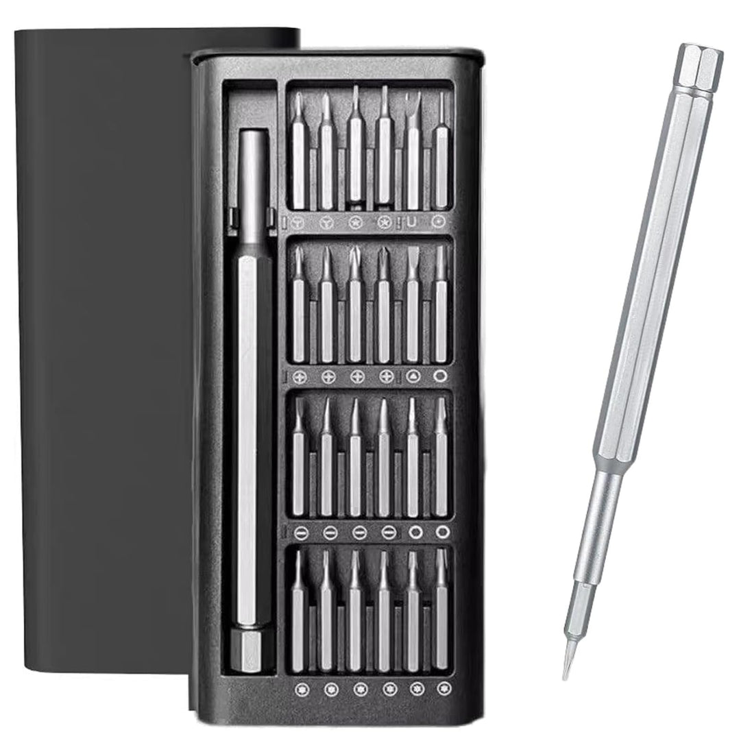 SNZ 24-in-1 Precision Mechanic Screwdriver Set, Portable Mini Tool, Magnetic Precision Mechanic Tool Set for iPhone, Drone, iPad, Laptop, Glasses, Watches