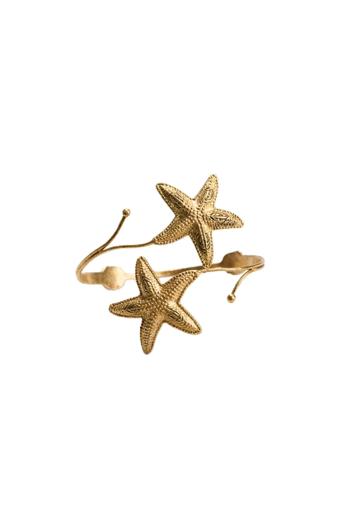 Leaf Armlet - Elegant Coiled Upper Arm Cuff Bracelet for Women, Adjustable Gold Tone Bangle Perfect for Wedding Party Accessories and Special Occasions