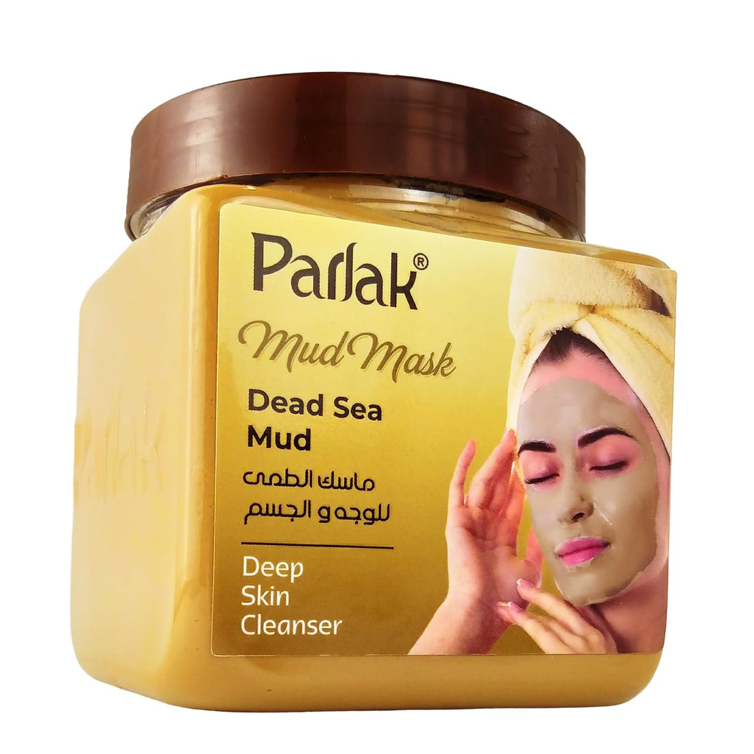 Parlak Cream Mask For Face And Body With dead sea mud, 650 Gm - Brown