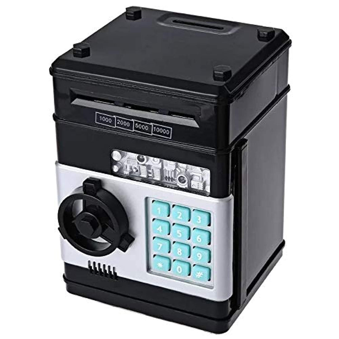 COOLBABY Kids Mini Electronic Money Bank Coin Cash Saving Box,black