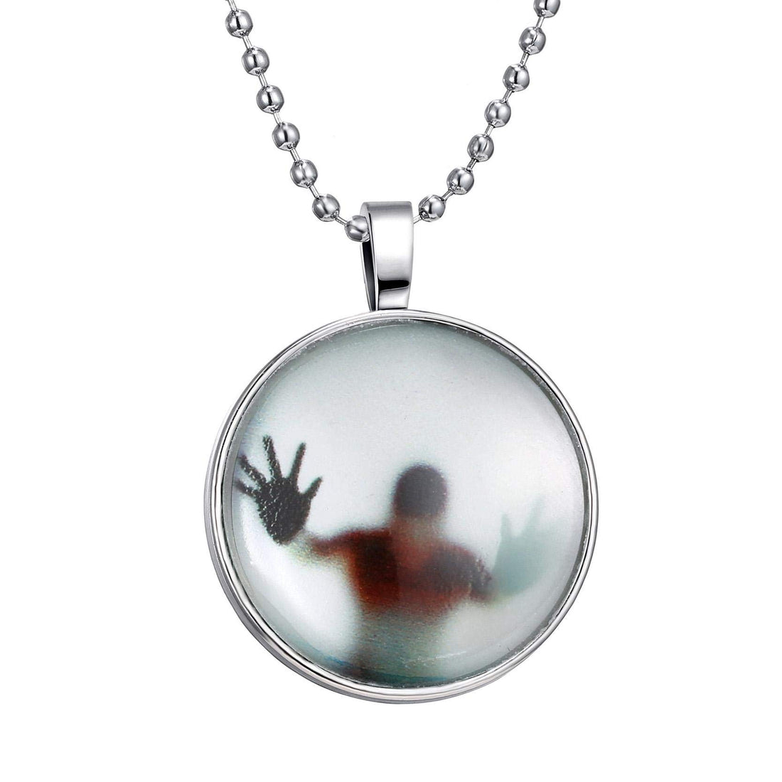 Necklace Glass Cabochon Glow In The Dark Nightlight