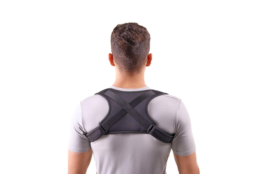 MOVE Posture Corrector for Back and Shoulders, Adjustable Support Brace, Adults, Unisex, Black, Neoprene (X-Large)