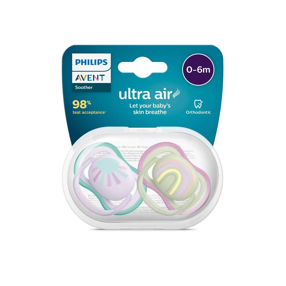 Philips Avent Scf085/59 Ultra Air Pacifier 0-6 Months (Girl)