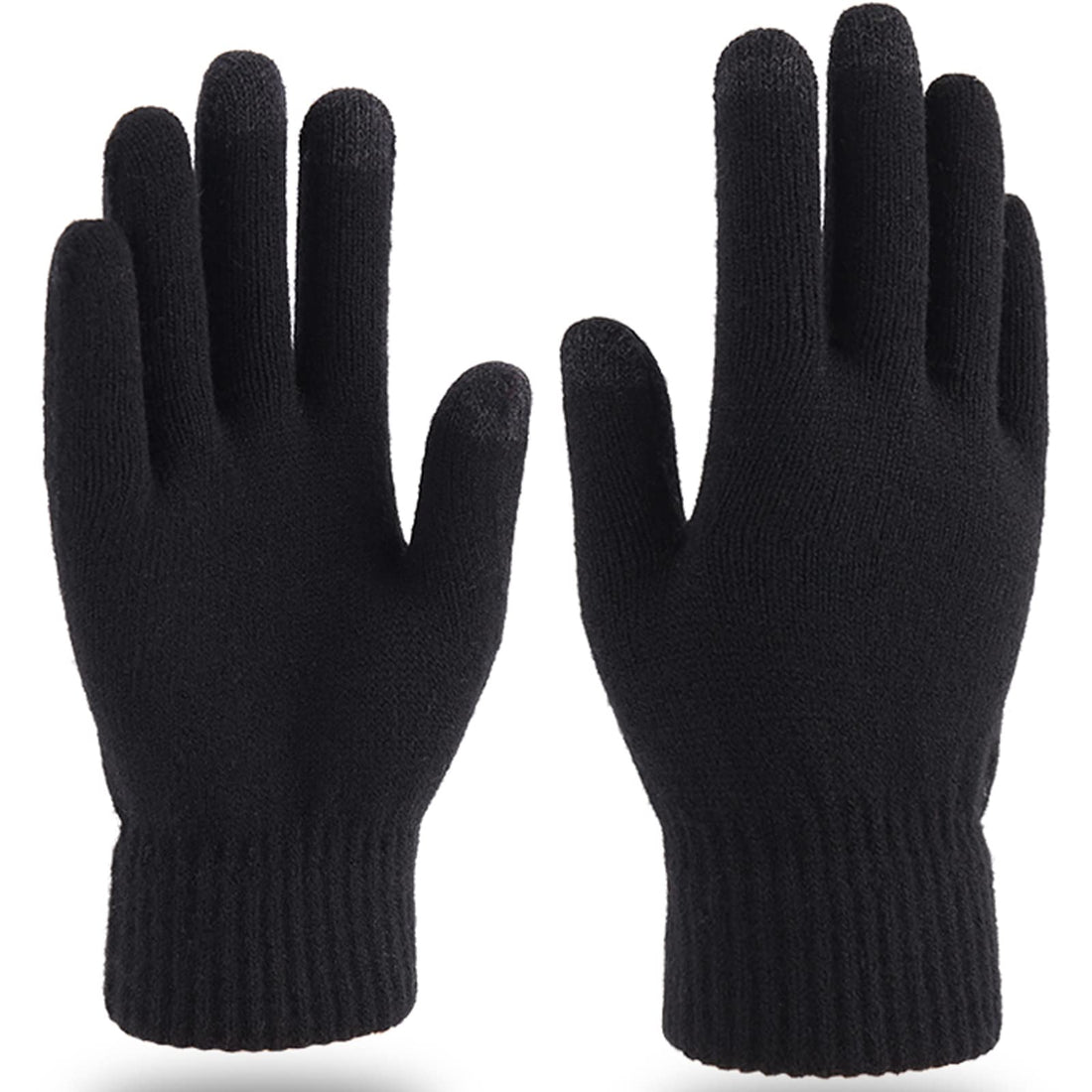 Gloves Men Women Touchscreen Knitted Gloves Flexible and Comfortable Soft Elastic Finger Gloves Suitable for Winter Running and Outdoor Activities