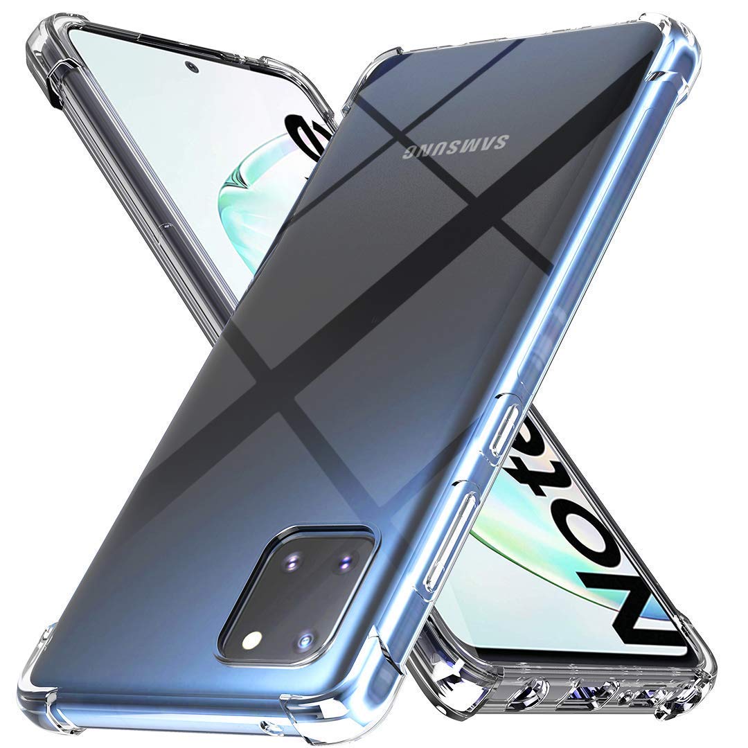 GALAXY NOTE 10 LITE Case Cover Bumper Shell Soft TPU Silicone Clear Transparent Cover Shockproof for GALAXY NOTE 10 LITE (Clear) by Nice.Store.UAE