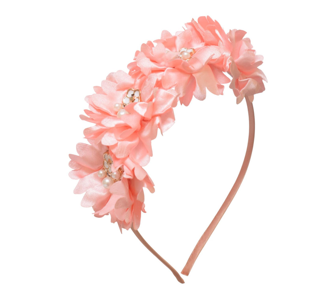 Daphne Girls' Polyester Hairband - Rose
