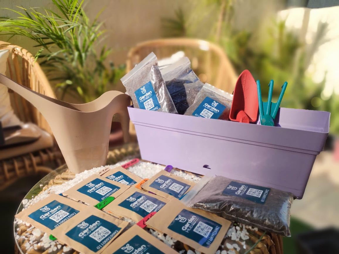 Garden Starter Kit with Plant Seeds, Watering Can,Planter pot, and Garden Tools