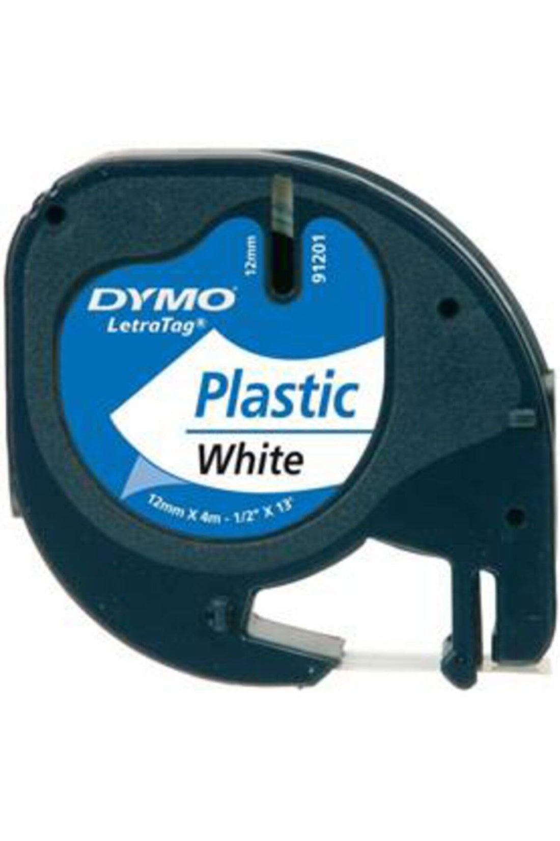 DYMO LETRATAG 12mm * 4M WHITE PLASTIC S0721610