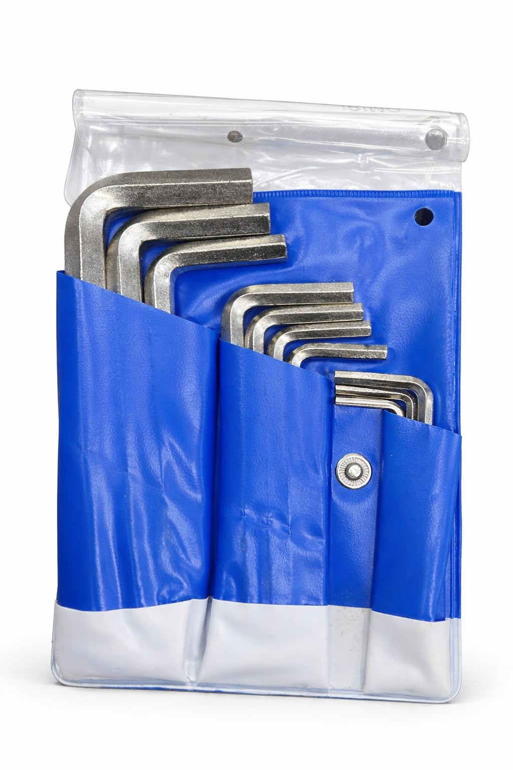 Generic Allen Key Set, L-Shape Hex Key Wrench Set with Storage Pouch, Metric Sizes, Heavy Duty Steel Hand Tools 10pcs