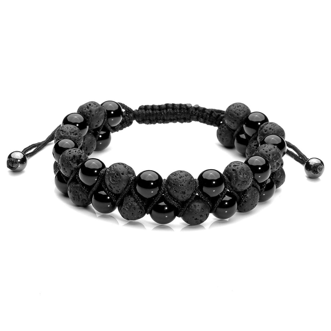 JOVIVI Women Men Natural 7 Chakra Lava Bead Bracelet Crystals Gemstones Beads Aromatherapy Essential Oil Diffuser Bracelet Adjustable,Reiki Healing Anxiety Relief, 1 Count (Pack of 1), Stone
