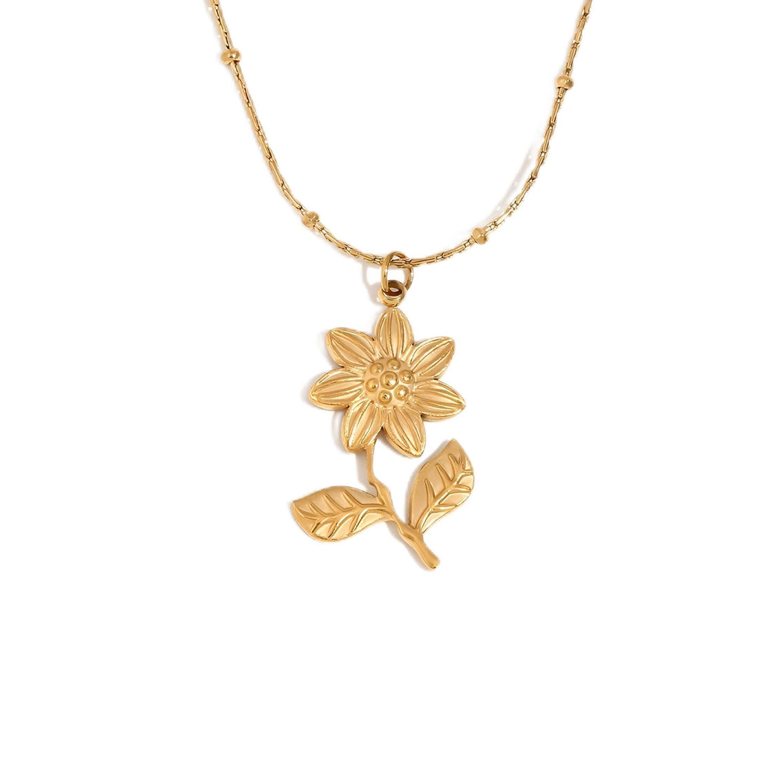Sparkling Steel Pendant - A radiant lotus pendant crafted from rust-resistant stainless steel, engineered for long-lasting shine, everyday comfort, and a hypoallergenic finish that respects sensitive
