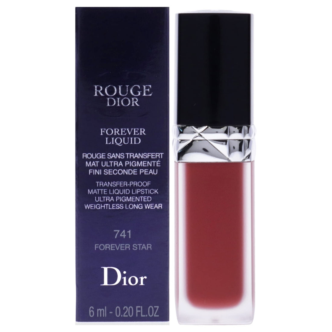 Dior Rouge Dior Forever Matte Liquid Lipstick 741 Forever Star