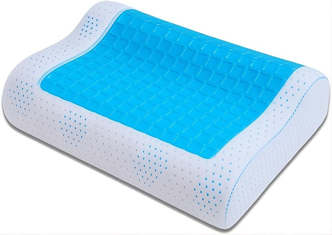 Generic Cooling Gel Memory Foam Pillow for Hot Sleepers | 60x40 cm | Neck Pain Relief | Sleeping