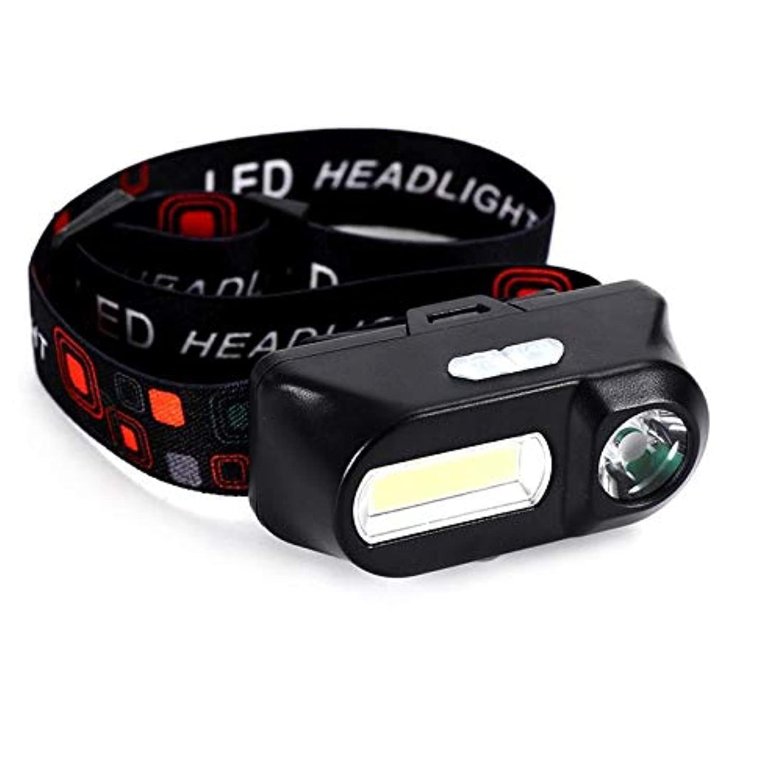 Mini COB LED Headlight Headlamp Head Lamp Flashlight USB Rechargeable Waterproof Torch Camping Hiking Head Light