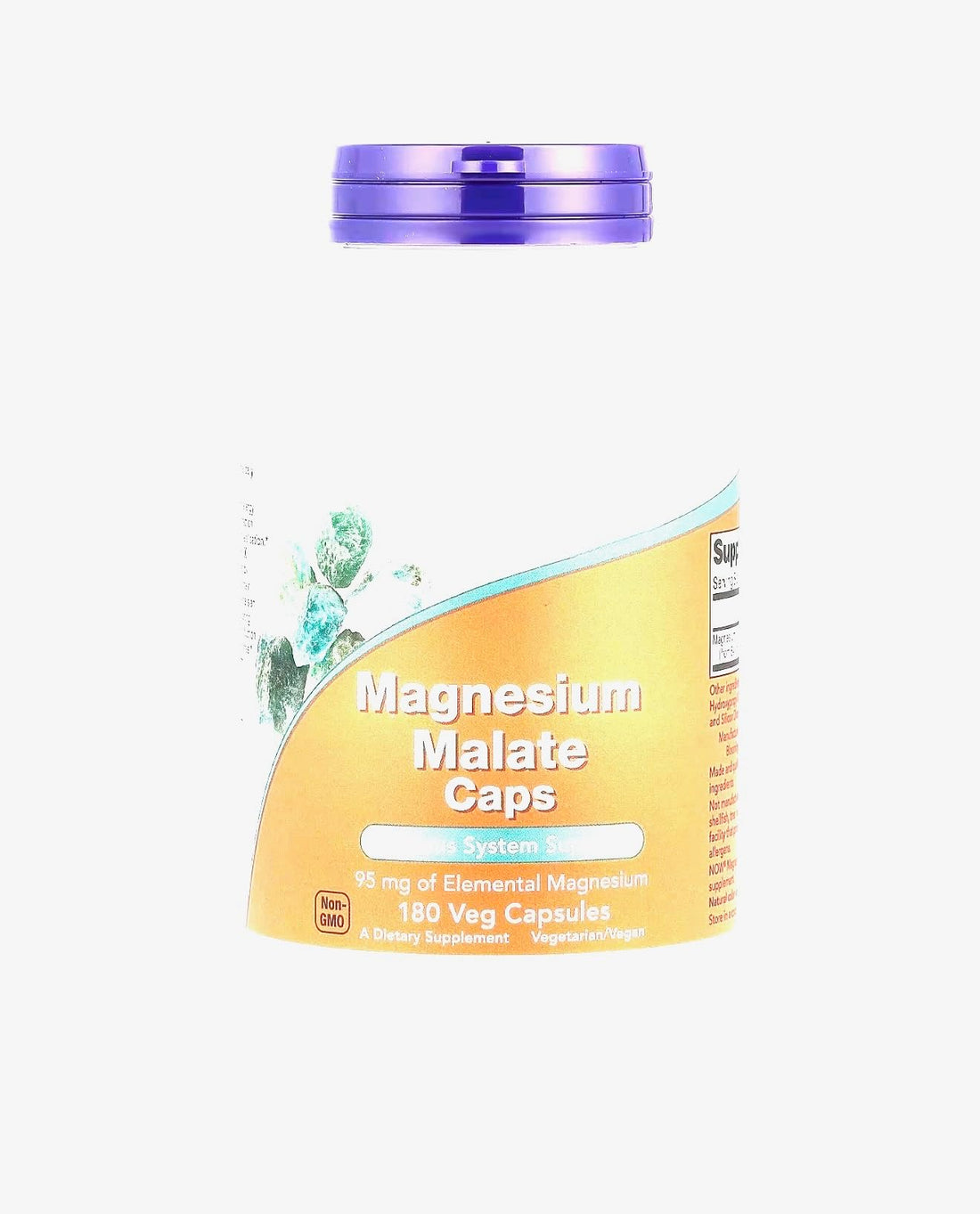 Premium Vital Magnesium Malate, 1000 mg, 180 Tablets, Laboratory Tested, Gluten Free, Soy Free, Vegetarian, with Practical Pill Box