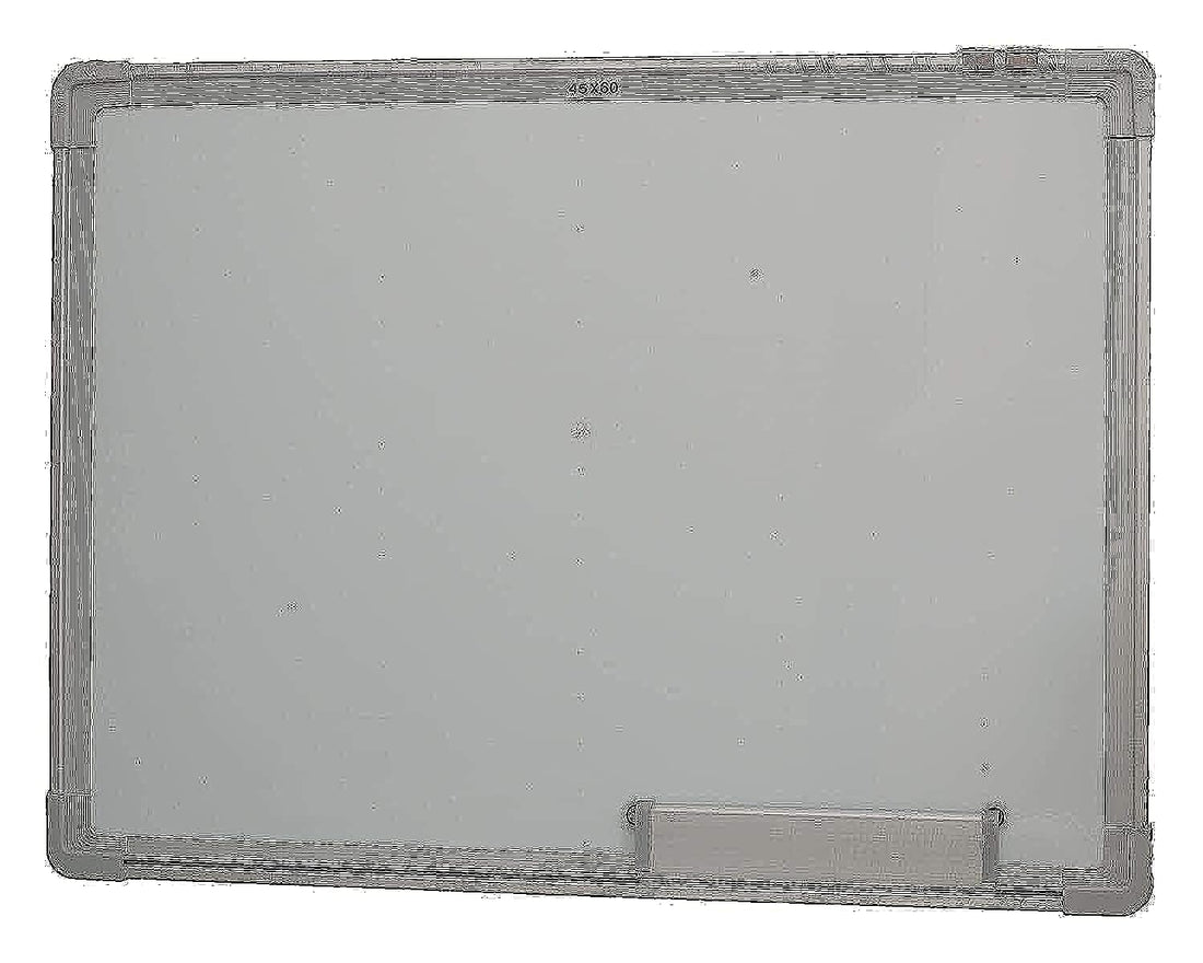 White Board with Holder (45 x 60cm, Silver)