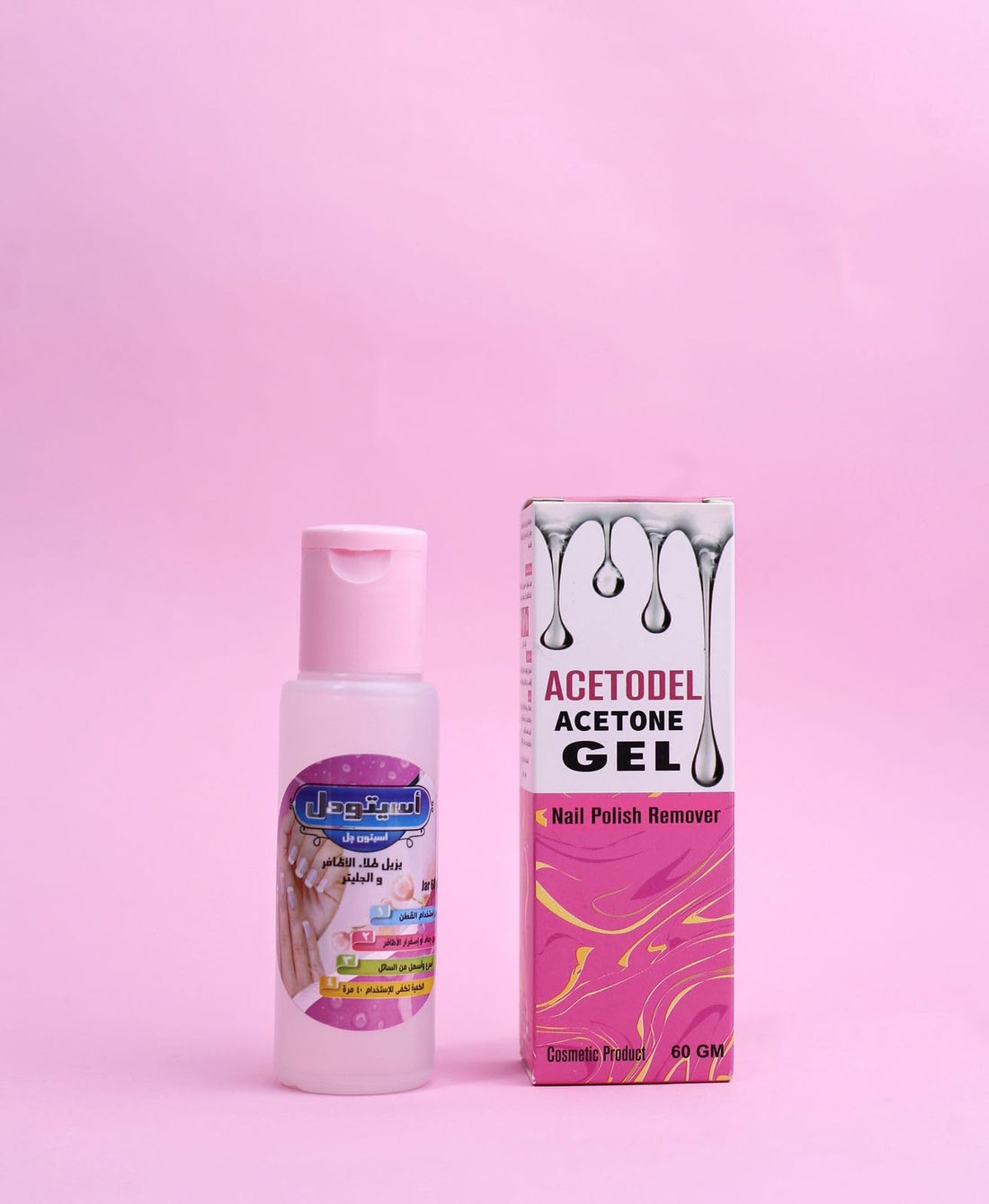 Acetodel Nail Polish Remover Innovative Gel Formula Prevents Evaporation 60 gm
