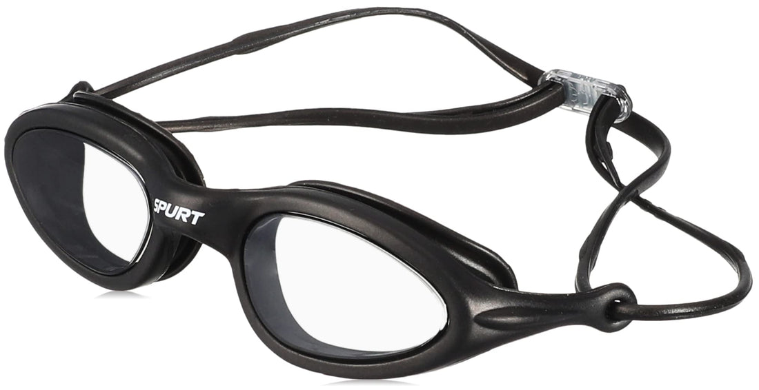 SPURT Swimming Goggles with Black Lenses SIL-1AF Black