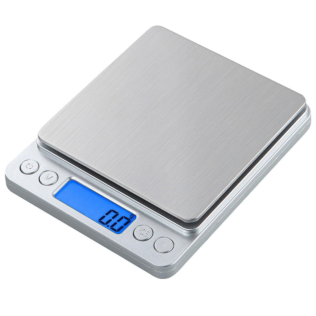 Small Digital Scale,3kg/0.1g,Kitchen Scale,Food Scale,with Blue Backlit LCD Display, 6 Units, Auto Off, Tare, PCS Function, Stainless Steel, Battery Included,Soft Tape Included(150cm)
