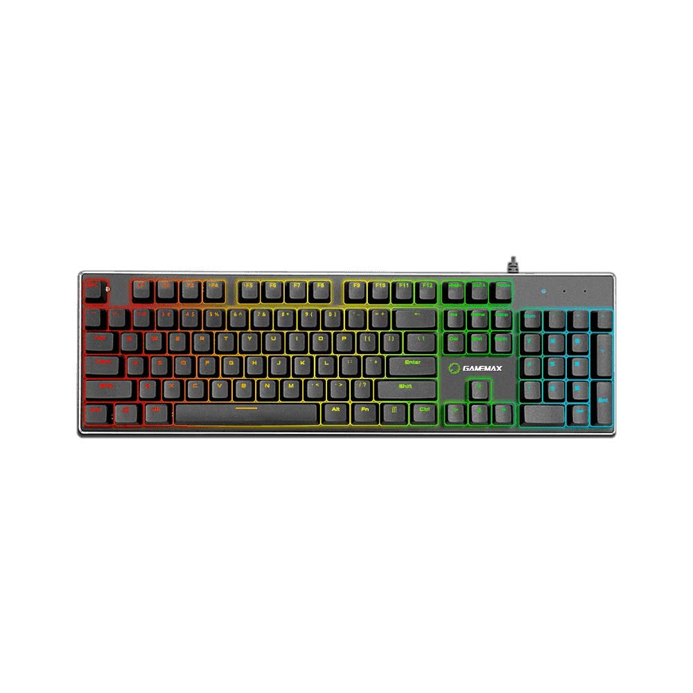 Gamemax K901 RGB Gaming Mechanical Keyboard Compatible with Most Computers, Pc & More - Black