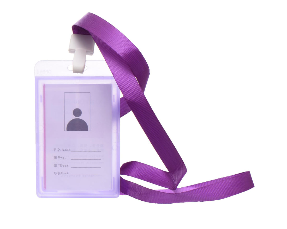 Elmaayergy Plastic ID Card Holder With Neck Strap 613_DX-614 D-48/D-50 Suitable For classroom, Homeschooling, And Individual Study Environments