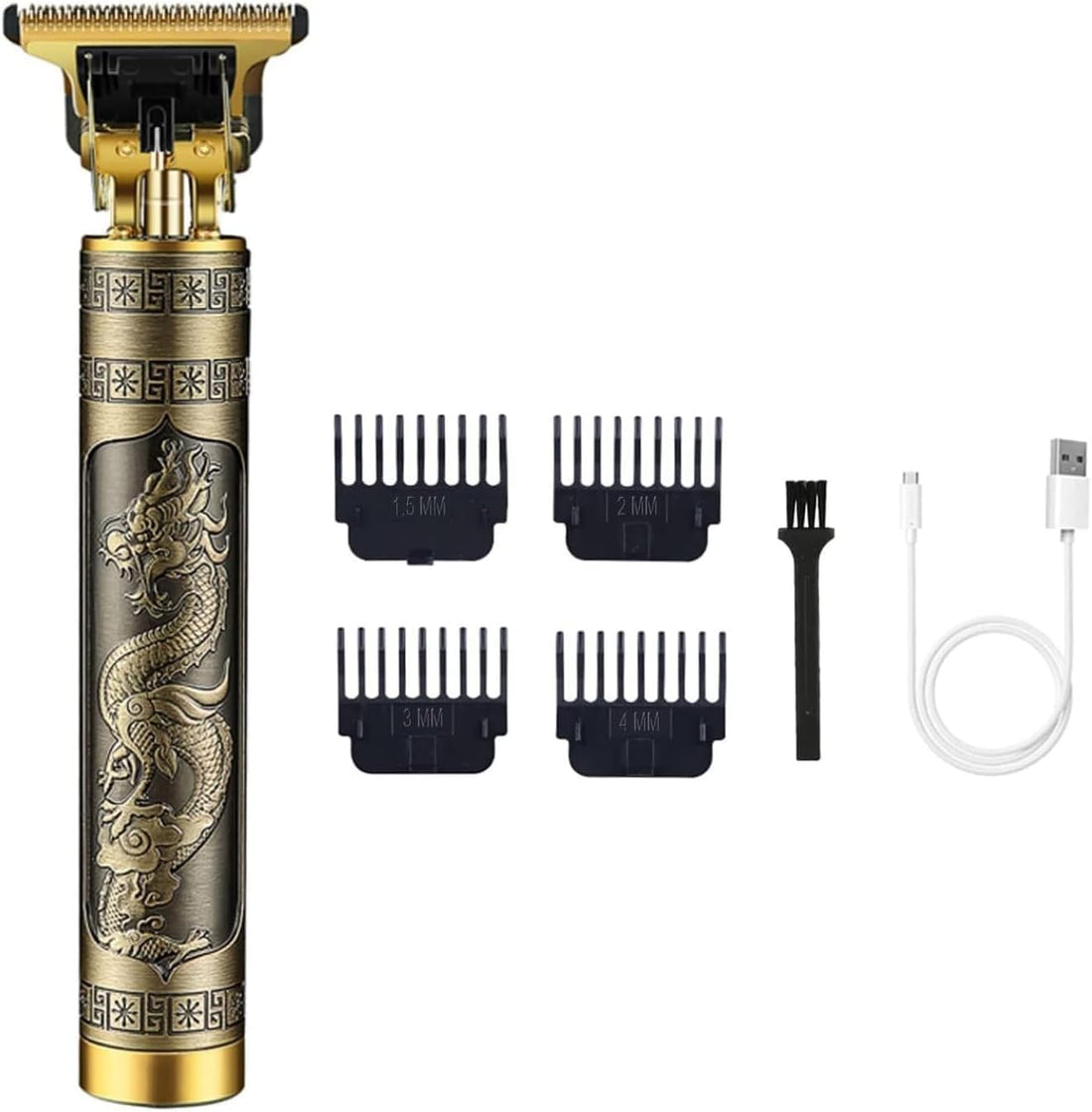 WS-T99 Pharaonic Shaver 1200 mAh 4 Comb for Graduation, Full Metal Body and Lighted Button