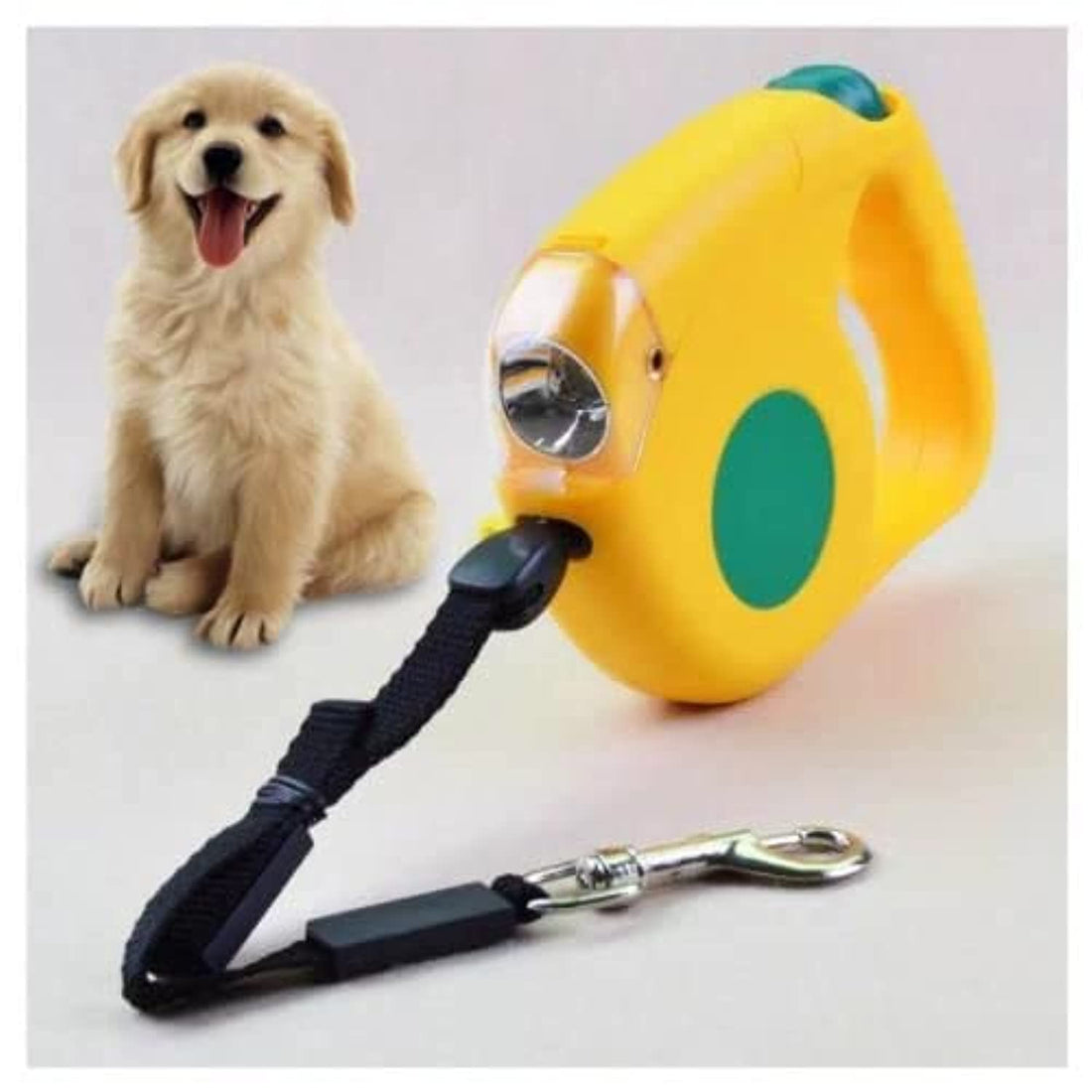 Retractable Dog Leash with Flashlight