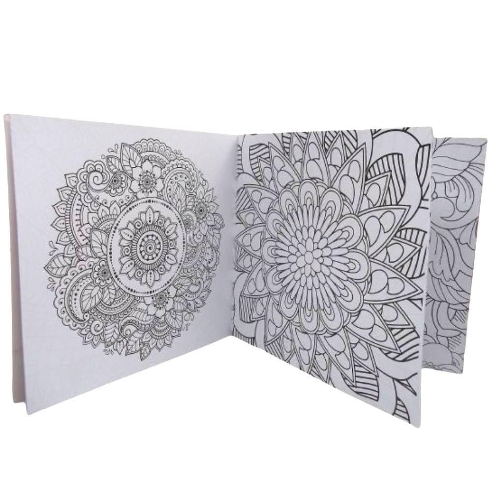 Coloring Book 24 Professional Drawing Suitable For Adults And Kids Gifted Multi Shapes (Orange)