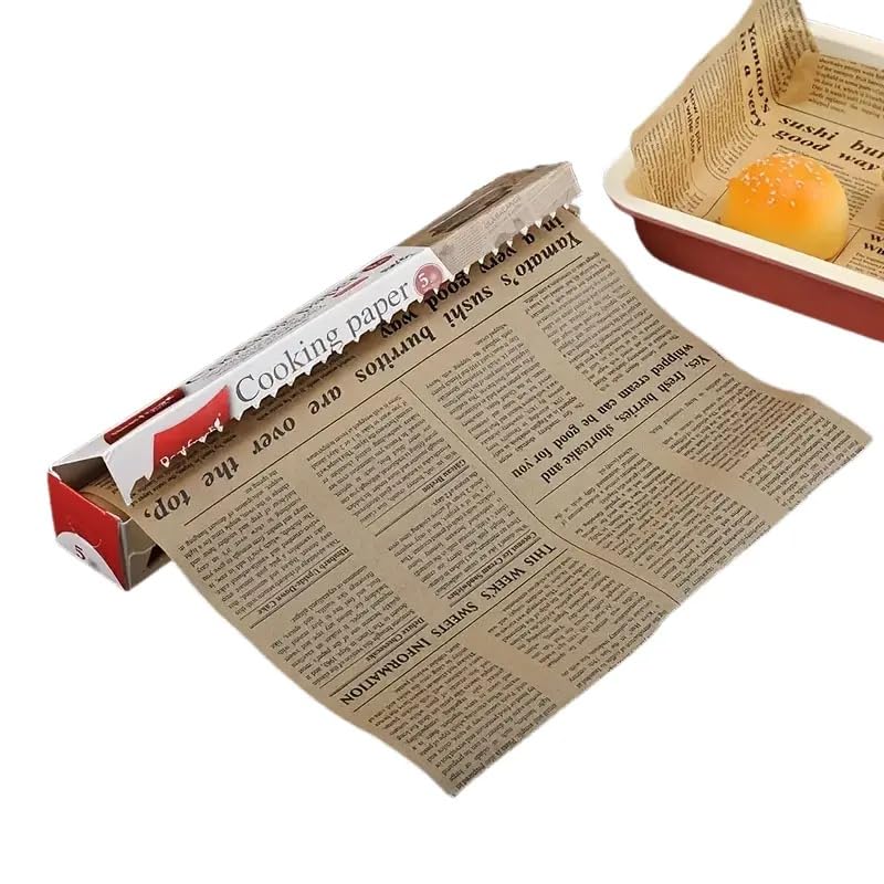 Parchment Paper Roll - Premium Non-Stick Baking Paper Roll - Heat Resistant Waterproof and Fat Resistant for Cooking, BBQ, Steaming, Air Frying, 30cm x 1000cm Kitchen Essential