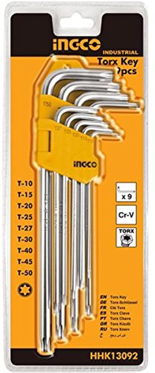 inGCO HHK13092 Torx Key Set - 9 Piece