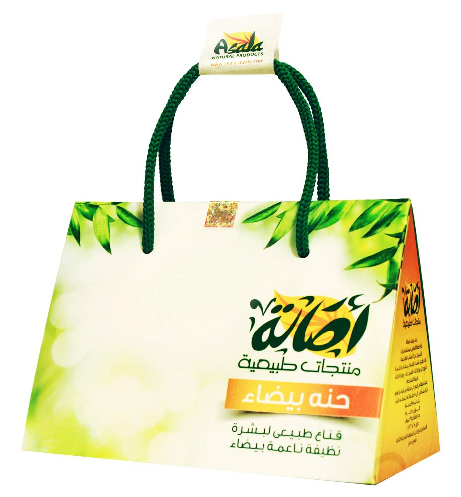 Asala white henna body mask powder for women size 150gm