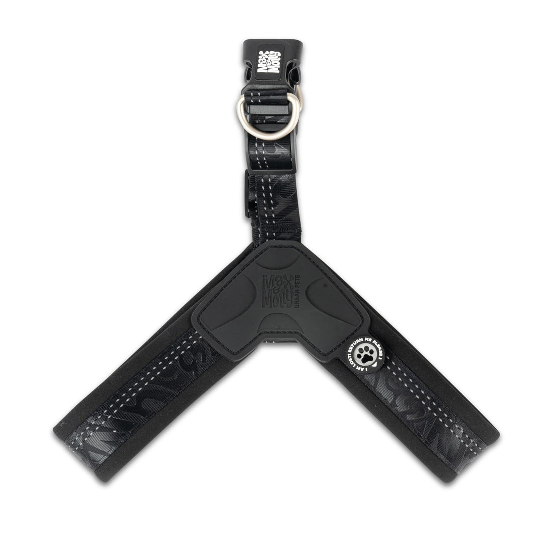 Max & Molly Urban Pets Q-Fit Harness - Design Matrix 2.0 Black/XS SIZE